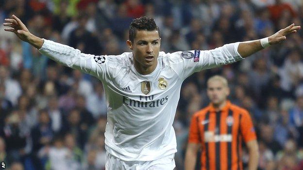 Real Madrid forward Cristiano Ronaldo