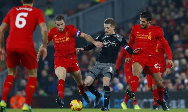 Liverpool midfielders Jordan Henderson and Emre Can