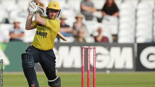 Ed Pollock blasted 121 in his four T20 Blast knocks for the Bears against Worcestershire