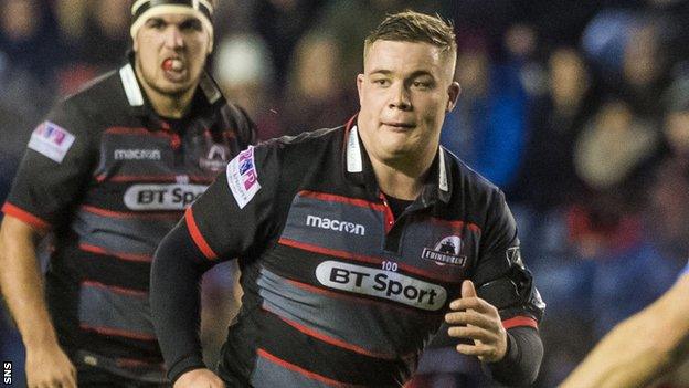 Murray McCallum in action for Edinburgh