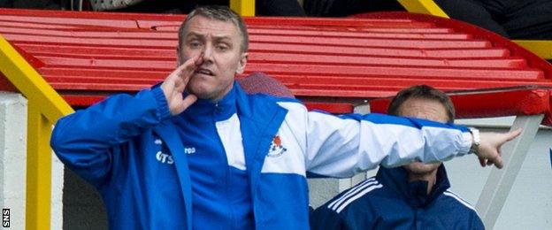 Kilmarnock manager Lee Clark