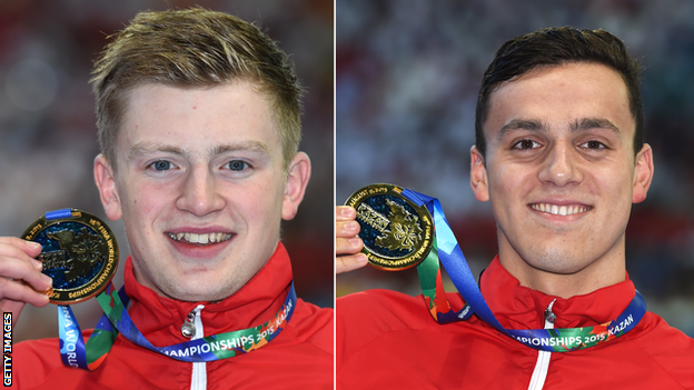 Adam Peaty and James Guy