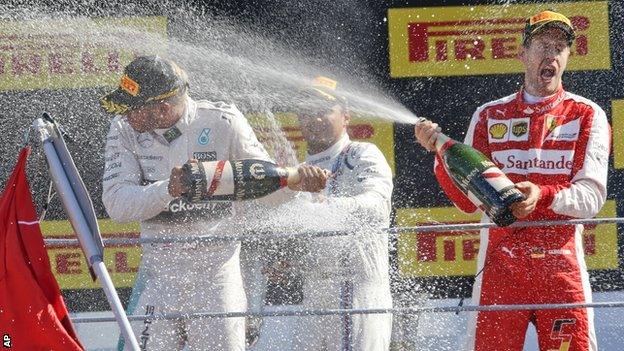 Italian Grand Prix podium