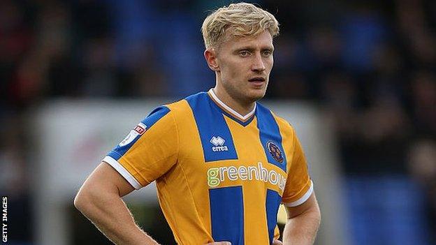 A-Jay Leitch-Smith in action for Shrewsbury Town