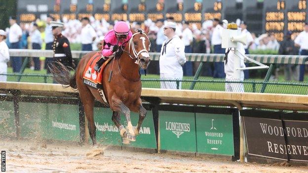 Maximum Security was first past the post in the Kentucky Derby