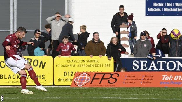 Bobby Linn scores for Arbroath