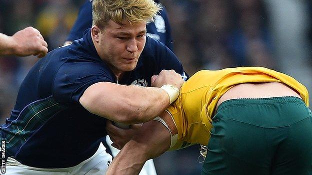 Number 8 David Denton is part of Scotland's Six Nations squad