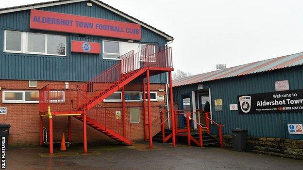 Aldershot Town's EBB Stadium