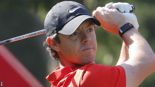 Rory McIlroy started with good early scoring to move close to the lead