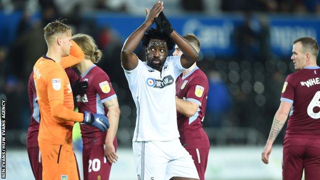 Striker Wilfried Bony has scored 38 goals for Swansea in his two spells but has only found the net once this season