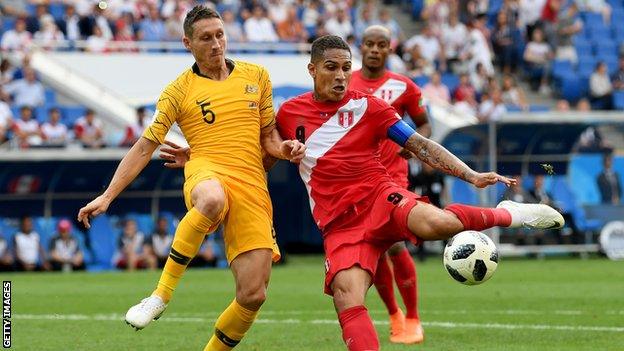 Mark Milligan in action for Australia