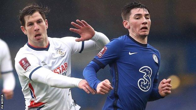 Billy Gilmour (right) in action for Chelsea