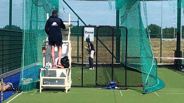 Ireland captain Andrew Balbirnie at Cricket Ireland's High Performance Centre in Dublin