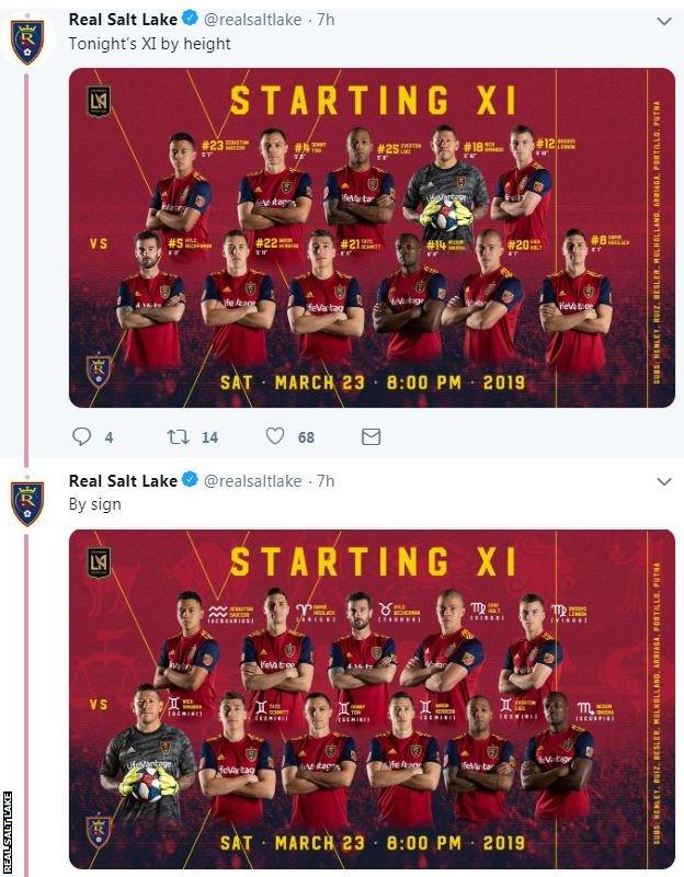 MLS side Real Salt Lake name team by favourite pizza topping - BBC Sport