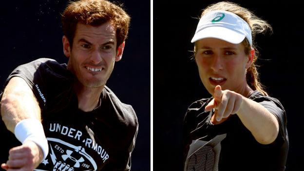 Andy Murray and Jo Konta