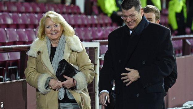 Hearts owner Ann Budge approached the SPFL with the offer of financial support from "philanthropists"