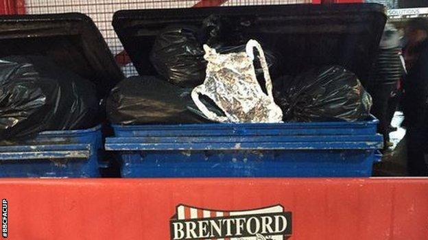 Remember the little lad who made a tin foil FA Cup? Well... it didn't go too well for his Brentford side against Walsall. Unfortunately for him - and us - it was one of the main 'shocks' of the afternoon