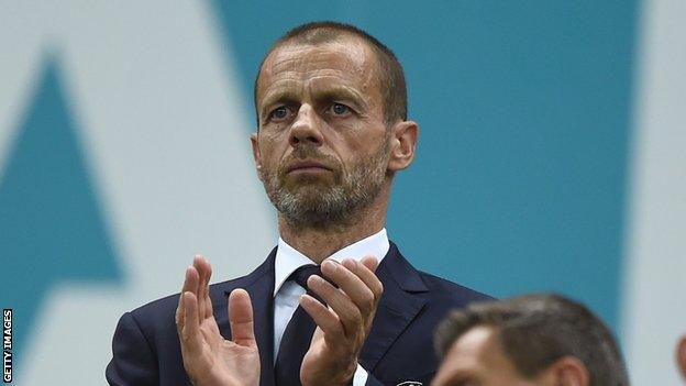 Uefa president Aleksander Ceferin