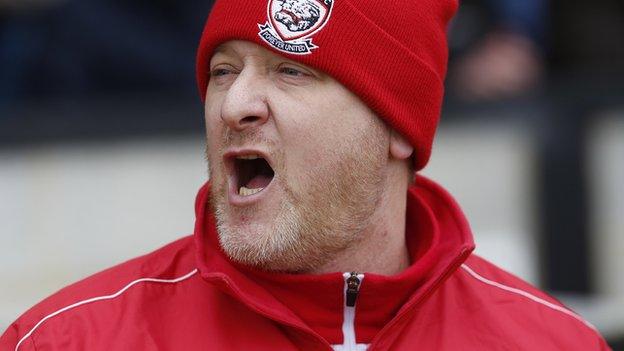 Hereford FC manager Peter Beadle