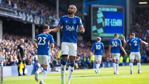 Dominic Calvert-Lewin celebrates