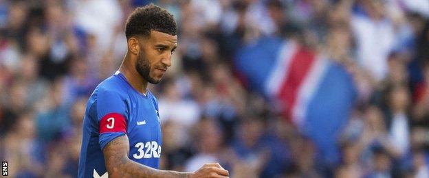 Connor Golson in action for Rangers against Bury