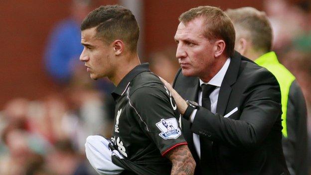 Philippe Coutinho and Brendan Rodgers