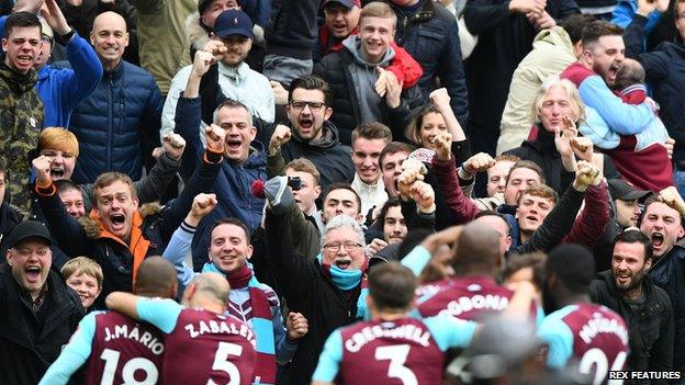 West Ham celebrate goal