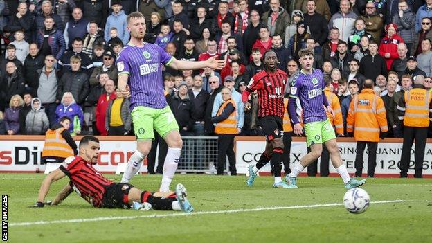 Dominic Solanke scores for Bournemouth