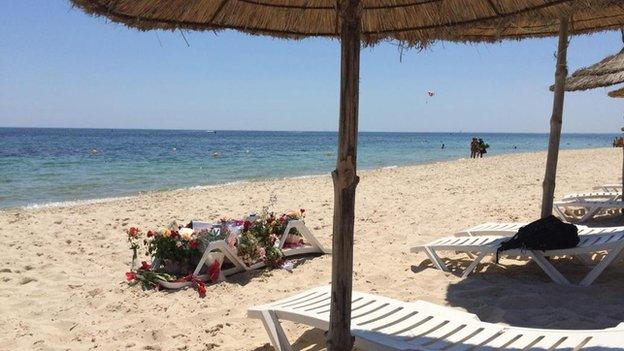 The beach at Sousse