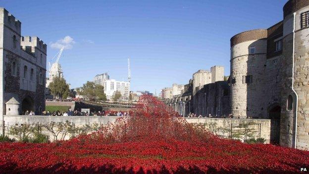 Blood Swept Lands and Seas of Red installation