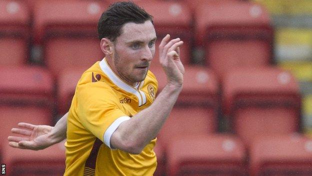 Bob McHugh in action for Motherwell