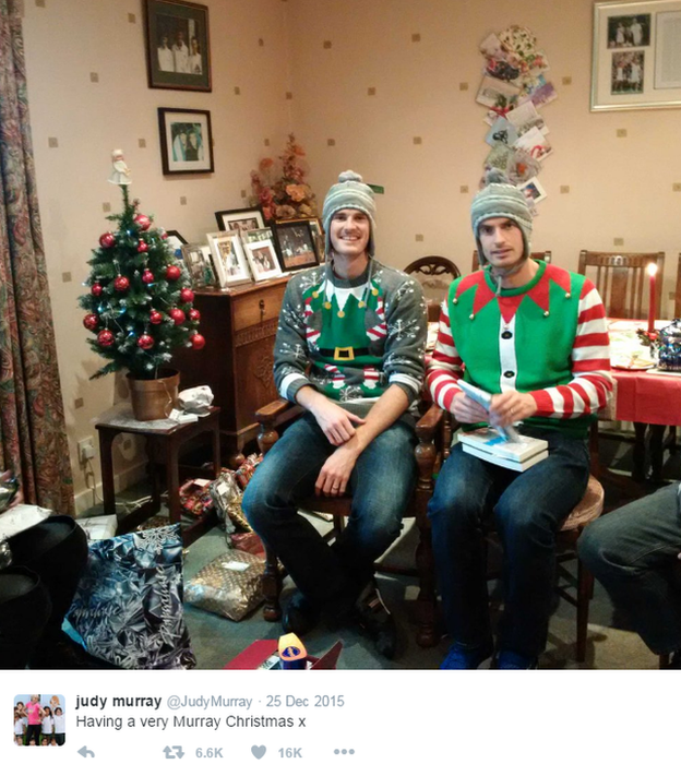 Judy Murray tweet: "Have a very Murray Christmas"