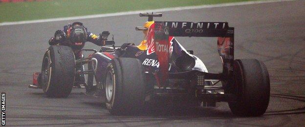 Sebastian Vettel at the 2013 Indian Grand Prix