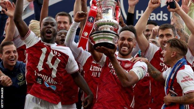 Arsenal lift the 2020 FA Cup trophy earning £3.6m, but next season's winners will earn half that figure.