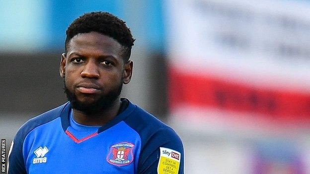 Offrande Zanzala scored against Barrow for Carlisle last season