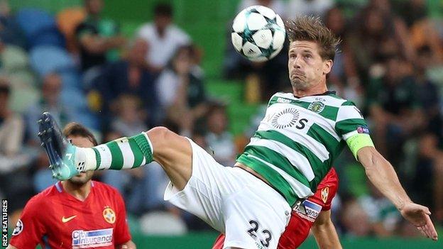 Adrien Silva in action for Sporting Lisbon