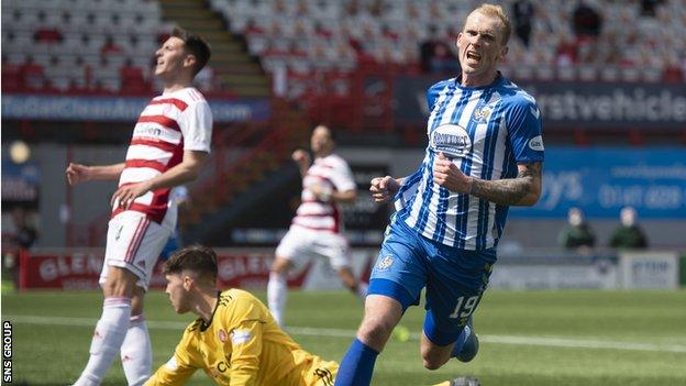 Mitch Pinnock scores his second goal for Kilmarnock