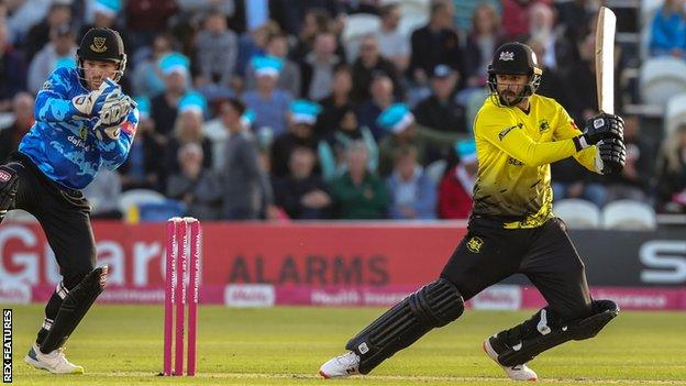 Jack Taylor batting for Gloucestershire