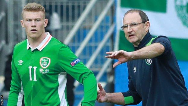 James McClean and Martin O'Neill criticised the referee after the 1-1 draw with Austria