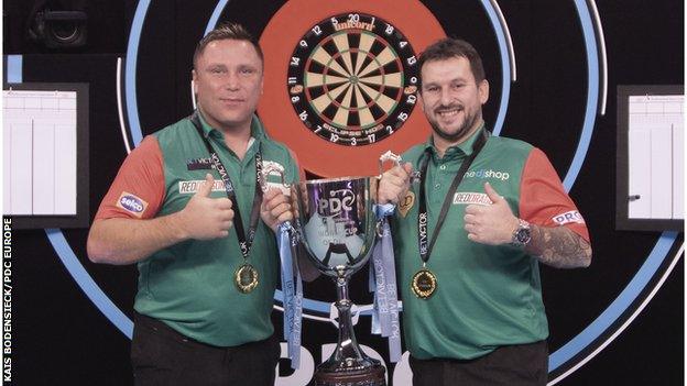 Gerwyn Price and Jonny Clayton won the World Cup of Darts for Wales in November 2020, beating England in the final.