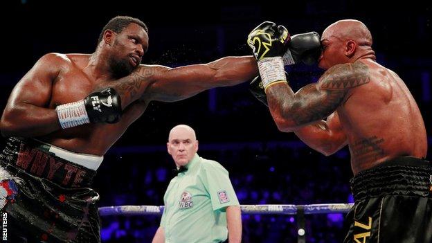 Whyte dictated distance with the jab for spells throughout the bout