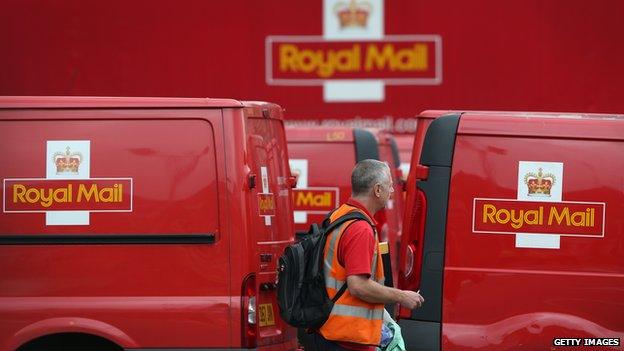 Royal Mail vans