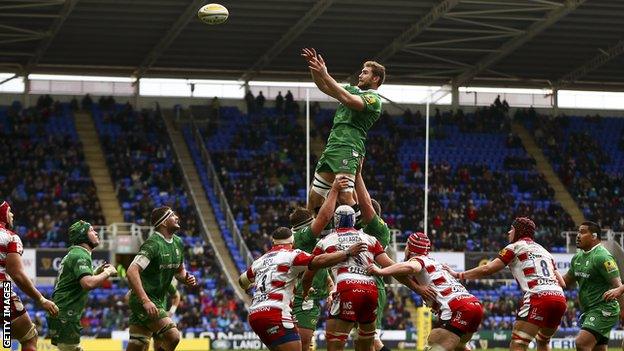 London Irish at the Madejski Stadium