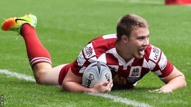 Jack Wells made his Super League debut for Wigan Warriors at the age of 18