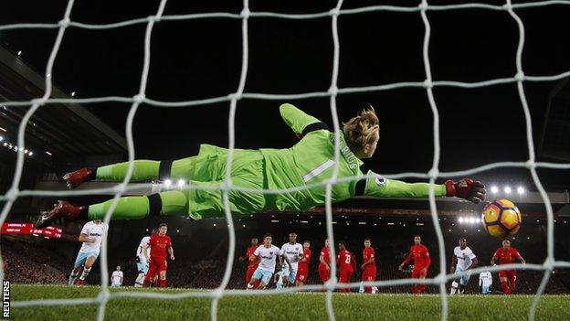 Dimitri Payet scored direct from a free-kick in the Premier League for the third time