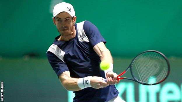 Andy Murray in action at the Davis Cup Finals in November 2020