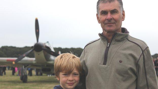 Kevin Wilford and his grandson Peter