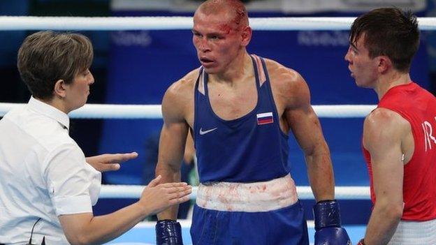 Nikitin's victory over Conlan (right) came in for widespread criticism