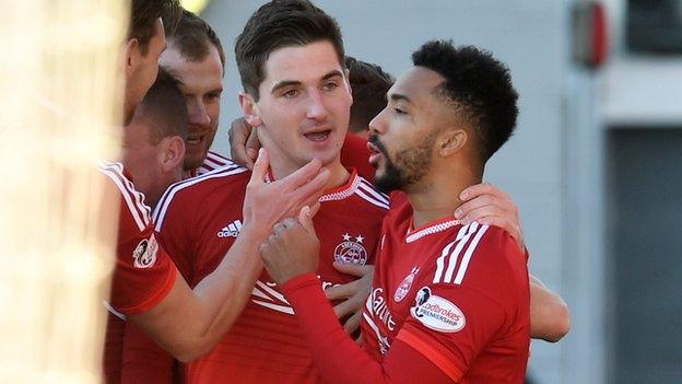 Aberdeen's Kenny McLean celebrates