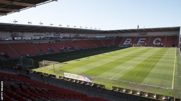 Blackpool's Bloomfield Road home